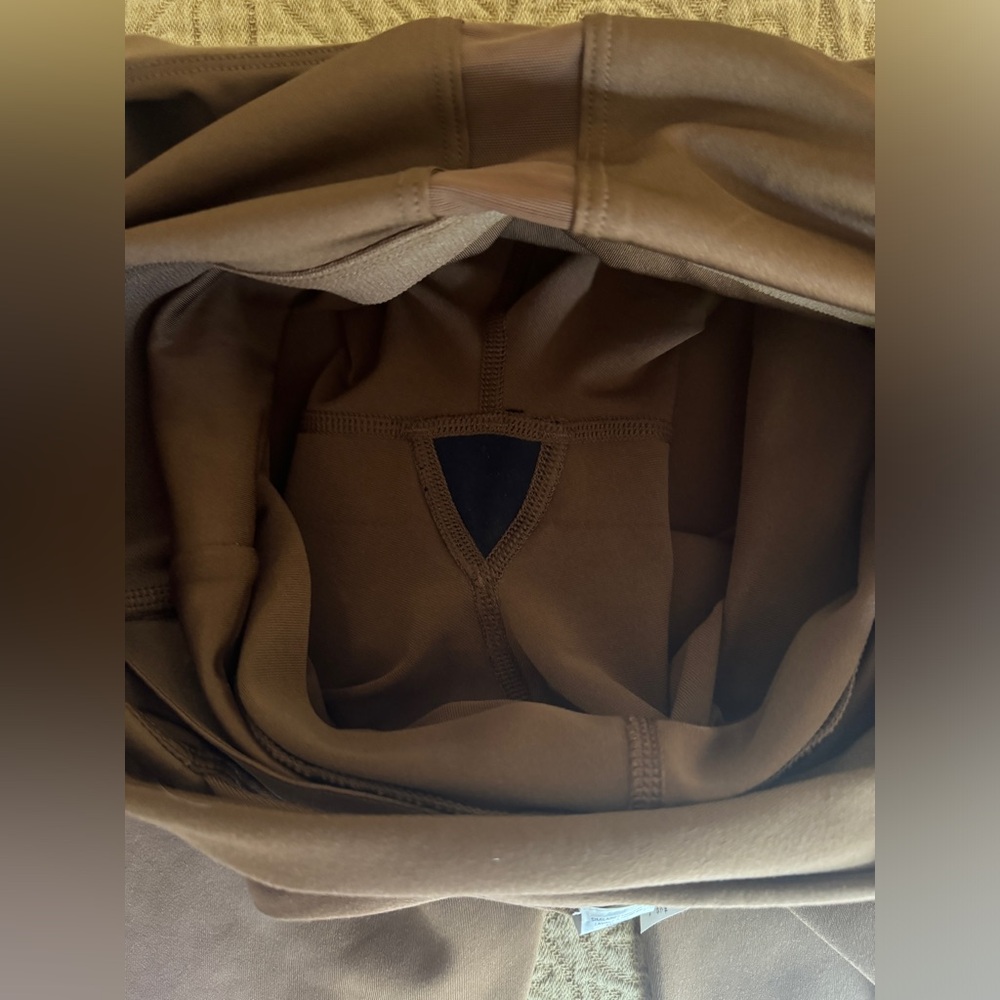 Airbrush Physique Onesie from ALO in cinnamon brown - Picture 11 of 11